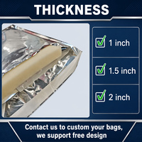 Bolsa Térmica Aislante Personalizada para Envío de Frutas y Verduras Frescas, Bolsa de Envío con Forro de Aluminio, Impermeable, para Cadena de Frío