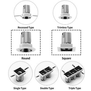 Faretto a Led regolabile 12w 20w 30 40w 40w faretto rotondo <span class=keywords><strong>da</strong></span> incasso faretto a soffitto - Product Image 2