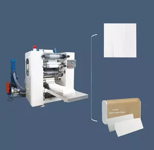 Máquina automática de fabricación de papel tisú, toalla de mano, doblada en V, precio