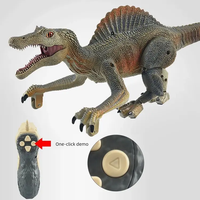 2024 gros enfants RC animaux jouets ensemble infrarouge télécommande Spinosaurus avec pulvérisation sonore électrique Simulation en plastique