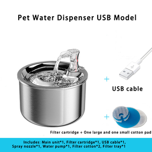 Distributore d'Acqua Automatico Intelligente <span class=keywords><strong>per</strong></span> Cani e <span class=keywords><strong>Gatti</strong></span> in Acciaio Inox 304 con Circolazione Continua dell'Acqua - Product Image 4
