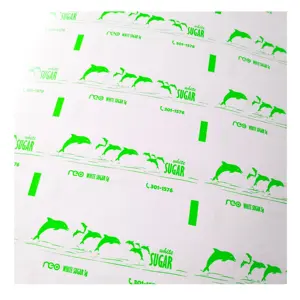 Couche de papier d'art d'emballage de sel imprimant le papier enduit de PE imprimé pour l'emballage de sucre