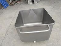 Chariot à seau en acier inoxydable 304, chariot à trémie de 100L 200L, chariot à viande