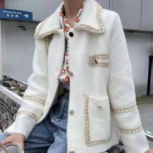 Cappotto aperto da <span class=keywords><strong>donna</strong></span> con giacca corta da ufficio con ricamo impermeabile da ufficio - Product Image 4