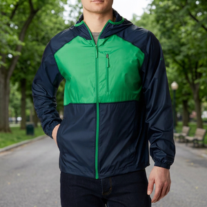 Chaqueta Impermeable Delgada con Logotipo Personalizado, Chaqueta Deportiva Transpirable, Ligera, de Secado Rápido, Resistente al Viento, para Deportes al Aire Libre y Running - Product Image 3