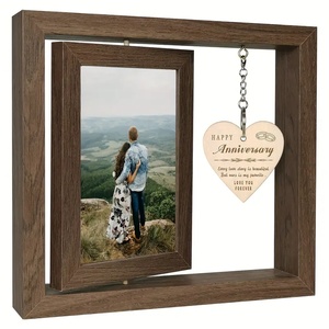 Hai mặt bằng gỗ xoay khung ảnh với trích dẫn đầy cảm hứng quyến rũ trái tim-Bàn trang trí thủ công Kit - Product Image 2