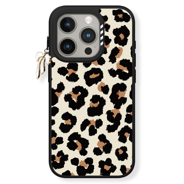 GSCASE Leopard Print Love Heart Hard PC TPU Hybrid Sublimation Magnetic Phone Case for iPhone 16 Pro Max