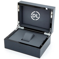 Boîte à bijoux rectangulaire en bois MDF DE-LIANG, intérieur en cuir PU, résistante à l'eau, rangement sécurisé, affichage intégré pour bagues et bracelets