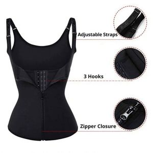 Corset amincissant respirant et écologique pour femme, gaine amincissante sous la poitrine, gilet gainant en Spandex/Nylon pour le sport et l'entraînement rapide - Product Image 4