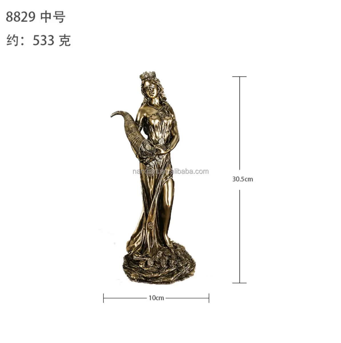 Großhandel günstige kleine Resin-Kupfer-Skulpturen künstliche handgemachte Mini-Resin-Figur Handwerk für Innendekoration günstige Statuen