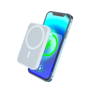 Hete Verkoop 5000Mah Draadloze Magnetische Draagbare Krachtcentrale 22.5W Snelle Oplaadsnelheid Handige Mobiele Oplader - Product Image 1