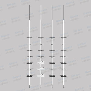 Kainice Panneau perforé mural intelligent personnalisé, affichage empilable de chaussures de sport pour le magasin - Product Image 6