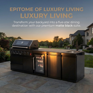 <span class=keywords><strong>Cucina</strong></span> Modulare da Esterno per Campeggio di Qualità Premium, <span class=keywords><strong>Isola</strong></span> Grill Nera <span class=keywords><strong>in</strong></span> Acciaio Inossidabile per Barbecue con Lavello - Product Image 5
