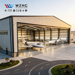 Hangar à avions à portée libre avec système de structure en acier haute résistance - Product Image 1