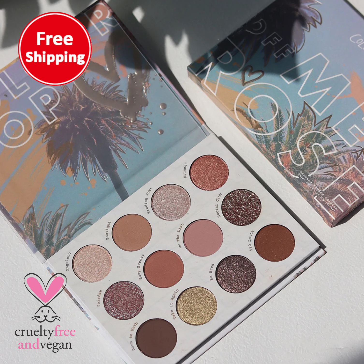 Тени для век из кокосового дерева с измельченным ледяным эффектом, металлические матовые золотые тени для век, 12, косметический макияж, нейтральная палитра теней для век