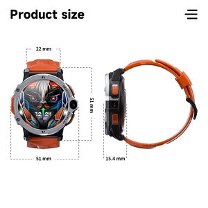LOKMAT <span class=keywords><strong>APPLLP</strong></span> <span class=keywords><strong>6</strong></span> PRO Android 4G Smart Watch Phone Full Round Touch Screen Dual Camera GPS Wifi Call Watch Moniteur de fréquence cardiaque - Product Image 6