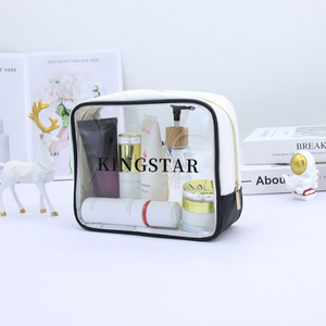 पोचेट लुसो लक्जरी यात्रा ट्रॉली मेकअप त्वचा देखभाल बैग स्पष्ट पारदर्शी pvc वाटरप्रूफ समुद्र तट कॉस्मेटिक बैग छोटे पाउच - Product Image 1