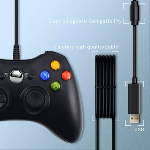 Tay Cầm Điều Khiển Có Dây USB Cho Tay Cầm Điều Khiển Xbox360 Cổ Điển Manette Cho <span class=keywords><strong>Windows</strong></span> PC Mac Gaming Mando - Product Image 3