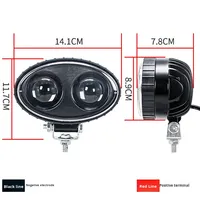 Lampe LED de zone de danger à point bleu de haute qualité DC12-80V 10W, projecteur bleu pour utilisation sur chariot élévateur
