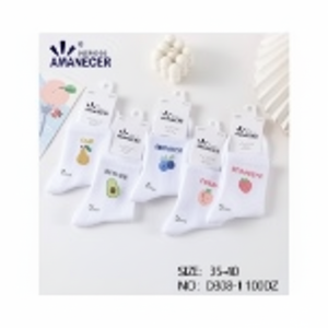 Calzini da donna in seta di Nylon bianco lunghi fino alle caviglie personalizzabili formato traspirante stampa Jacquard Design estivo lunghezza equipaggio di calore Logo - Product Image 1