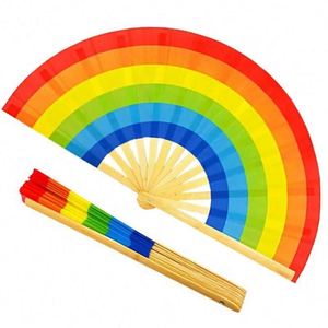 Éventails pliants personnalisés imprimés sur mesure, en bambou, pour mariage, en bois, avec logo, en papier blanc - Product Image 3