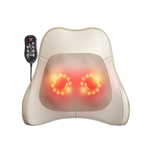 Massage Pillow Lumbar Neck Kneading Pounding <b>Heat</b> Therapy <b>USB</b> Rechargeable For Back Waist Neck Head Legs - Product Image 3