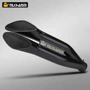 ท่อไอเสียสแตนเลส Universal 60 มม. Gemini แบบสองทางออก สีเงิน รุ่นใหม่ R9 <span class=keywords><strong>R1</strong></span> <span class=keywords><strong>GSX</strong></span>-R1000 ZX-4R ZX-6R ZX-10R - Product Image 5