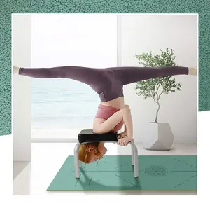 Mandala Set matras Yoga serat karet alami, Set alas Yoga perjalanan Fitness