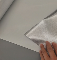 Feuille de film mylar diamant à réflexion diffuse blanc argenté, 4 pieds * 100 pieds