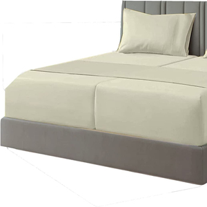 Deep Pocket <strong>Split</strong> <strong>King</strong> <strong>Sheets</strong> SK Bed <strong>Sheets</strong> Set with 2 Fitted <strong>Sheets</strong>, Flat <strong>Sheet</strong>, Pillow Cases - Product Image 2