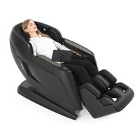 Silla de Masaje de Cuerpo Completo 4D con Gravedad Cero, Tapizada en Cuero PU, con Funciones de Masaje para Cabeza y Pies
