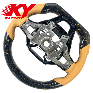 พวงมาลัยคาร์บอนไฟเบอร์แบบฟอร์จ สไตล์สปอร์ต สำหรับ Honda Civic รุ่นที่ 11 SI HRV CRV  แบบกำหนดเองสำหรับ Acura Integra Type R FL5 - Product Image 4