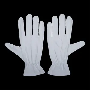Guanti in cotone bianco per mani a secco, Cosmetici traspiranti per dormire idratanti, Logo personalizzato per la notte, 100% cotone