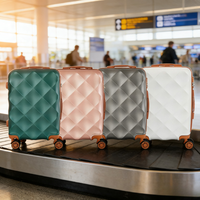 Ensemble de valises de voyage pour homme et femme, logo OEM, luxe, ABS, imperméable, léger, pour les voyages d'affaires