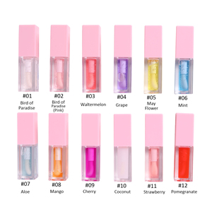 Mini tubos de brillo de labios personalizados rosa brillante y caja de embalaje orgánico <span class=keywords><strong>Plump</strong></span> <span class=keywords><strong>It</strong></span> Lip Plumper brillo impermeable - Product Image 2