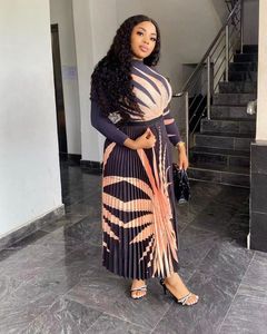 Sheen Miyaki artı boyutu sıkı çiçek yeni 2 parça pilili etekler ve üstleri çiçek baskı uzun etekler ve elbiseler kadin setleri - Product Image 3