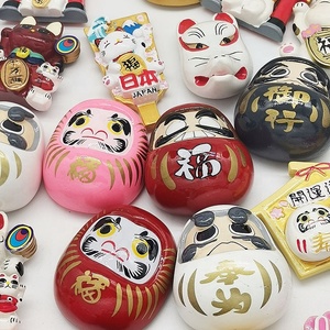 Custom Japanese Zakka Gold Daruma <strong>Refrigerator</strong> Sticker Lucky Cat Tourist Souvenirs Fridge <strong>Magnets</strong> - Product Image 3