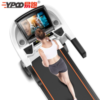 Tapis roulant électrique motorisé YPOO, nouveau design, grand écran, pour usage domestique, fitness, exercice, course à pied, avec application YPOOFIT