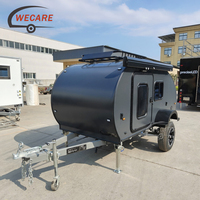 WECARE Remorque de camping compacte de haute qualité et économique, conforme aux normes américaines et japonaises, type Teardrop, à essieu simple