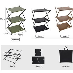 Organizador de Almacenamiento Colgante Triangular para <span class=keywords><strong>Camping</strong></span>, Mesa Exterior Multiusos, Tendedero de <span class=keywords><strong>Ropa</strong></span>, <span class=keywords><strong>Mueble</strong></span> de Estantería Triangular Estable - Product Image 4