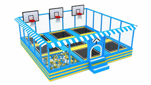 Parc de <span class=keywords><strong>trampoline</strong></span> d'intérieur pour enfants Cadres de basket-ball Piscines à balles Pont de saut <span class=keywords><strong>Trampoline</strong></span> Parcs d'attractions pour enfants - Product Image 4