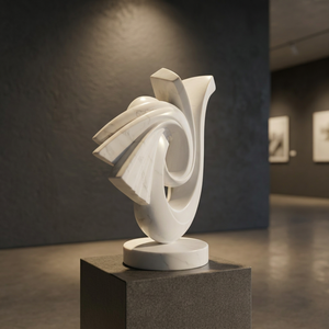 Modern Marble Statue Abstract <b>Stone</b> Sculpture Handmade Art Decor for Garden Lobby Villa - Product Image 4