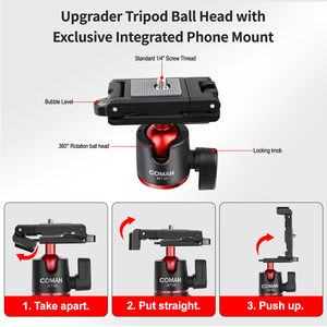 COMAN MT35 Selfie Cámara de vídeo de acción Flexible Octopus <span class=keywords><strong>Dslr</strong></span> Trípode para teléfono móvil - Product Image 5