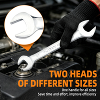 Jeu de clés à fourche chromées 5,5-32 mm en acier au carbone métrique OEM avec finition miroir, outils à main professionnels