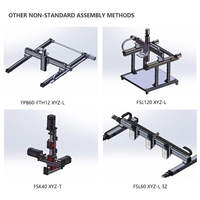 Moteur/Noyau de moteur en aluminium 3 axes pour système de portique de machine de gravure, robot linéaire, système de mouvement XYZ, précision de 0,02 mm