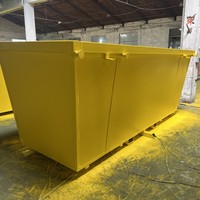 Trémie de déversement automatique de collecte de déchets de construction/bac basculant de chariot élévateur