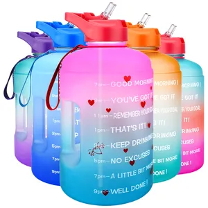 Custom logo PETG BPA free fitness wholesale custom gym water gallon bottle