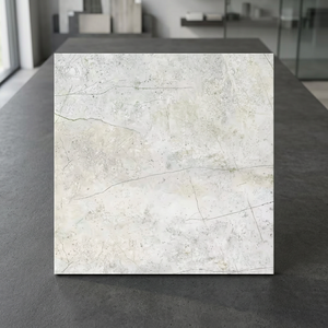 Habana Silver 600x600mm Glossy Porcelain Floor Tiles Marble Look Polished Interior Finish - Product Image 2