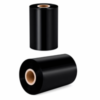 Ruban d'impression thermique en résine gris doré 80mmX300M pour imprimante de codes-barres TTR, taille personnalisable