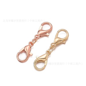 Attache mousqueton double tête Tan Tide 12 mm plaqué or pour bijoux DIY, connecteur pour collier et bracelet - Product Image 4